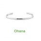 速卖通 亚马逊热销时尚不锈钢开口手镯 OHANA Mantra Bracelets